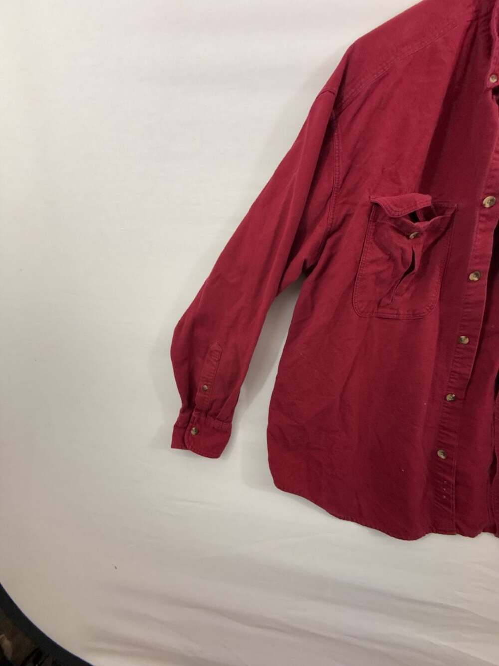 Cabela's Deerskin Soft Chamois Shirt Size XL/XG Red - Picture 3 of 5